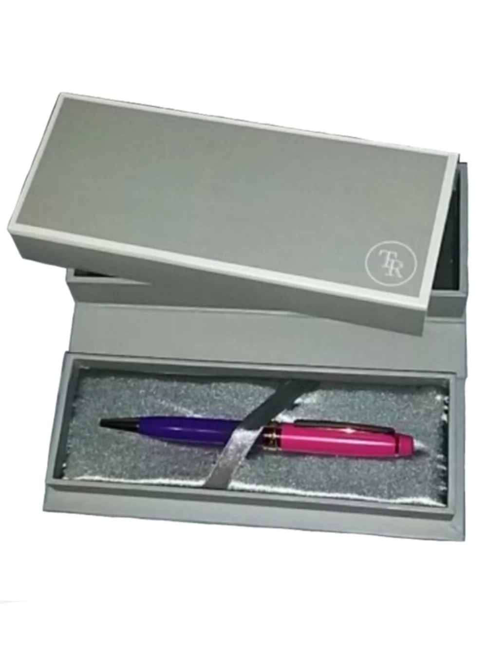 Ballpoint Metal Pen Purple Pink Gold with Gift Box Writing Journaling Refillable